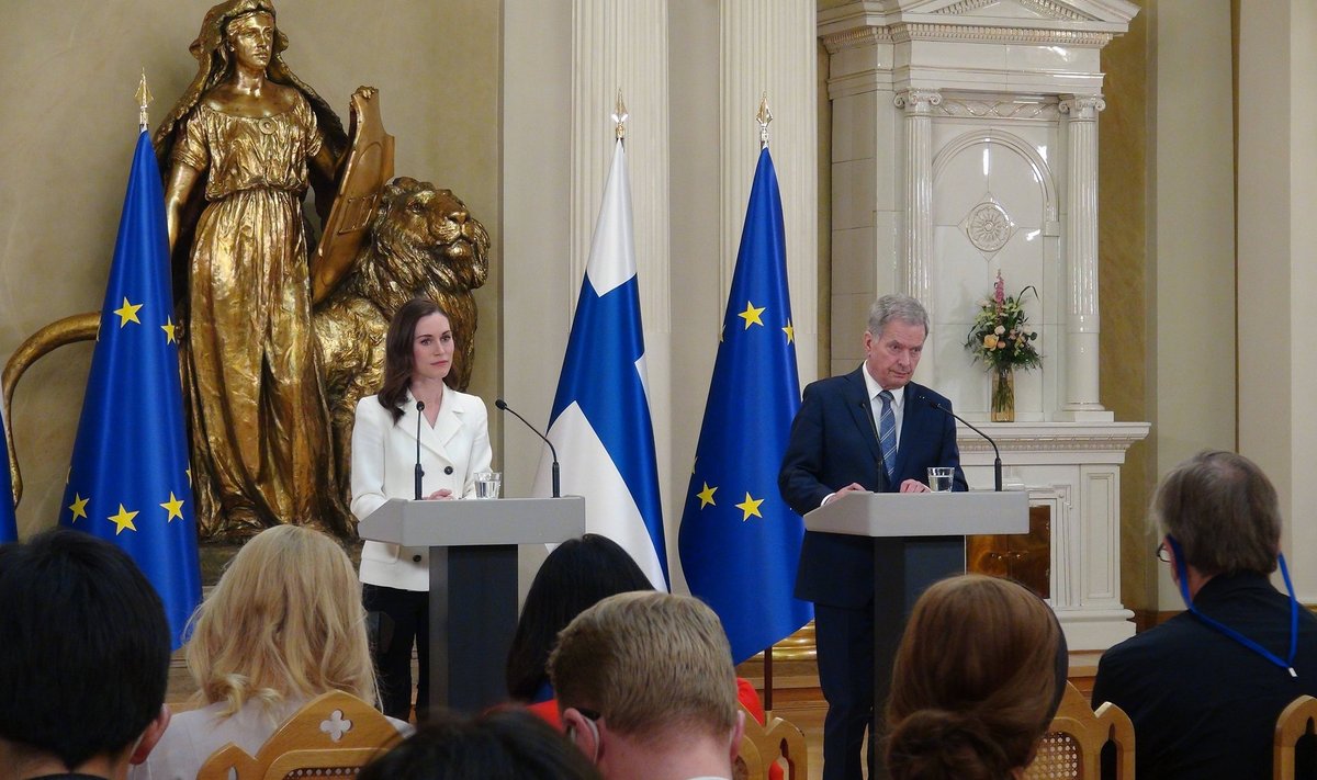Пресс-конференция в Хельсинки