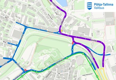 Liikluskorralduse muudatus Linnahalli kandis
