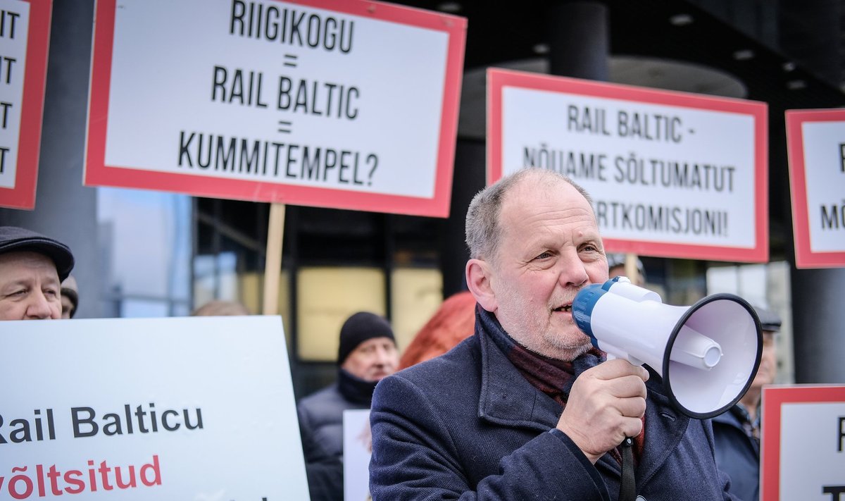 Ernits on ka aktiivne võitleja Rail Balticu vastu