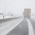 NB! Снегопад продолжается, дорожные условия могут ухудшиться
