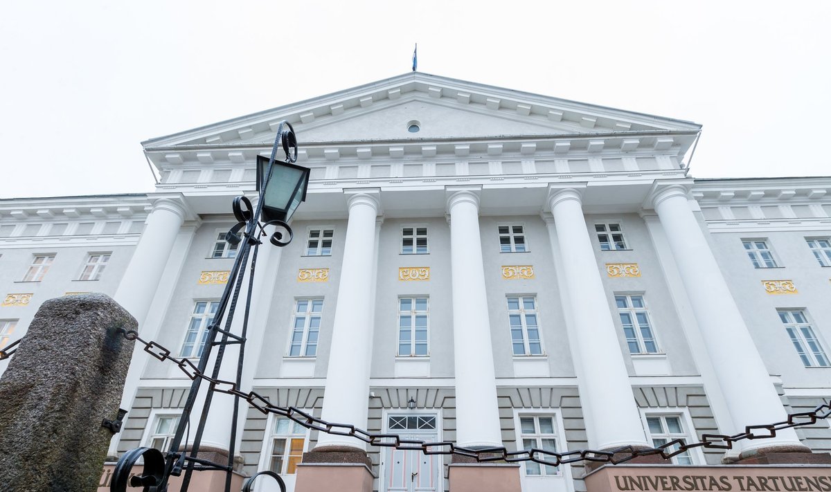 Tartu Ülikooli peahoone. Foto on illustratiivne.