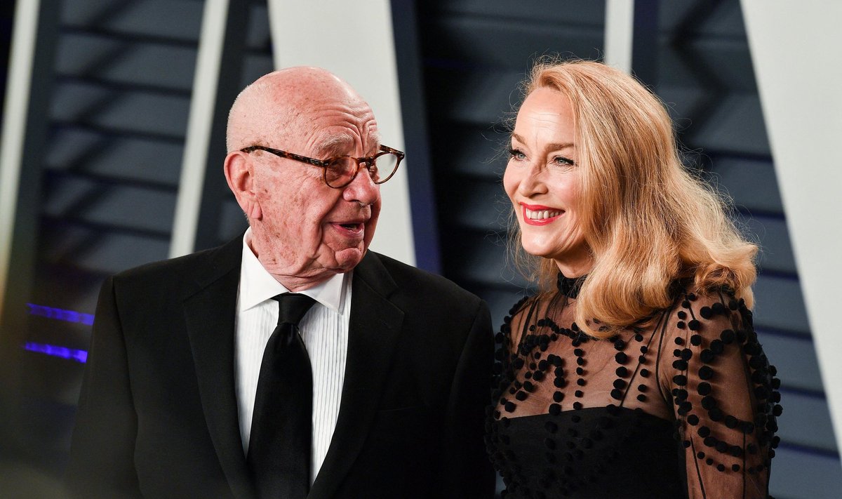 Rupert Murdoch ja Jerry Hall 2019. aastal.