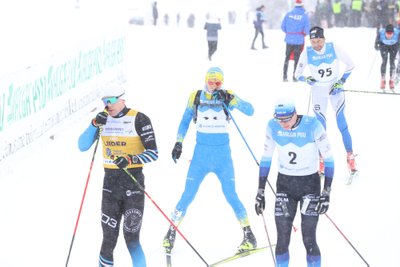Andrus Veerpalu (nr. 95) tänavusel Tartu maratonil.