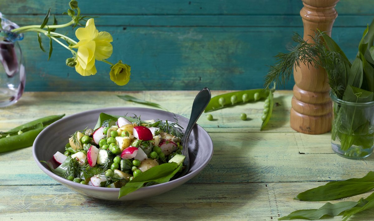 Kartulisalat karulauguga