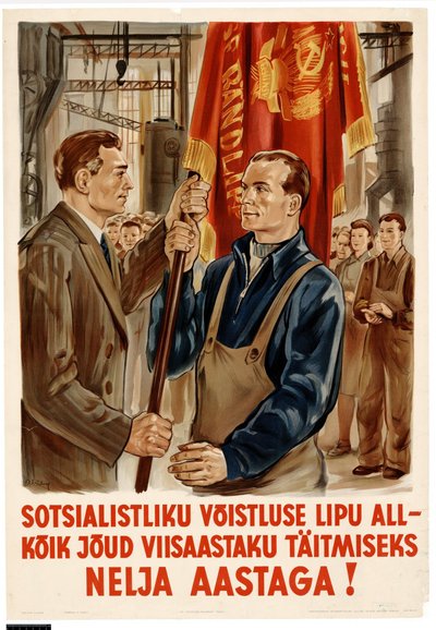 ENSV plakat 40ndatest aastatest