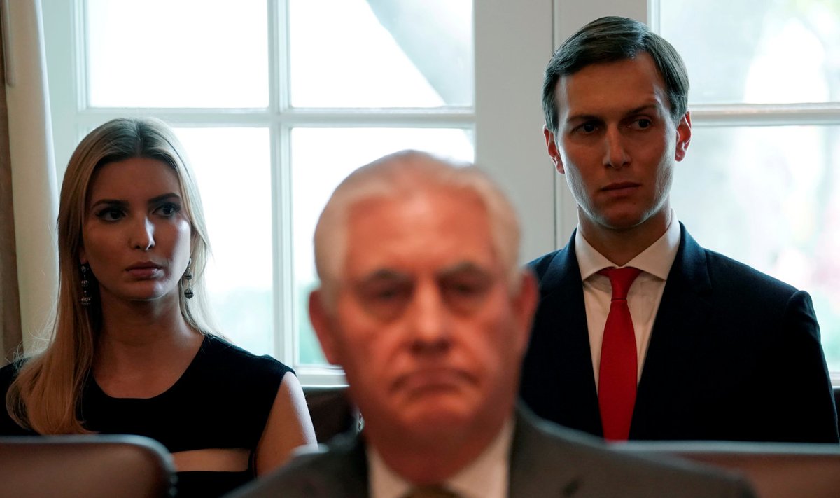 Välisminister Tillerson tundis korduvalt, et presidendi lähikondlastel on suurem välispoliitiline roll kui temal.