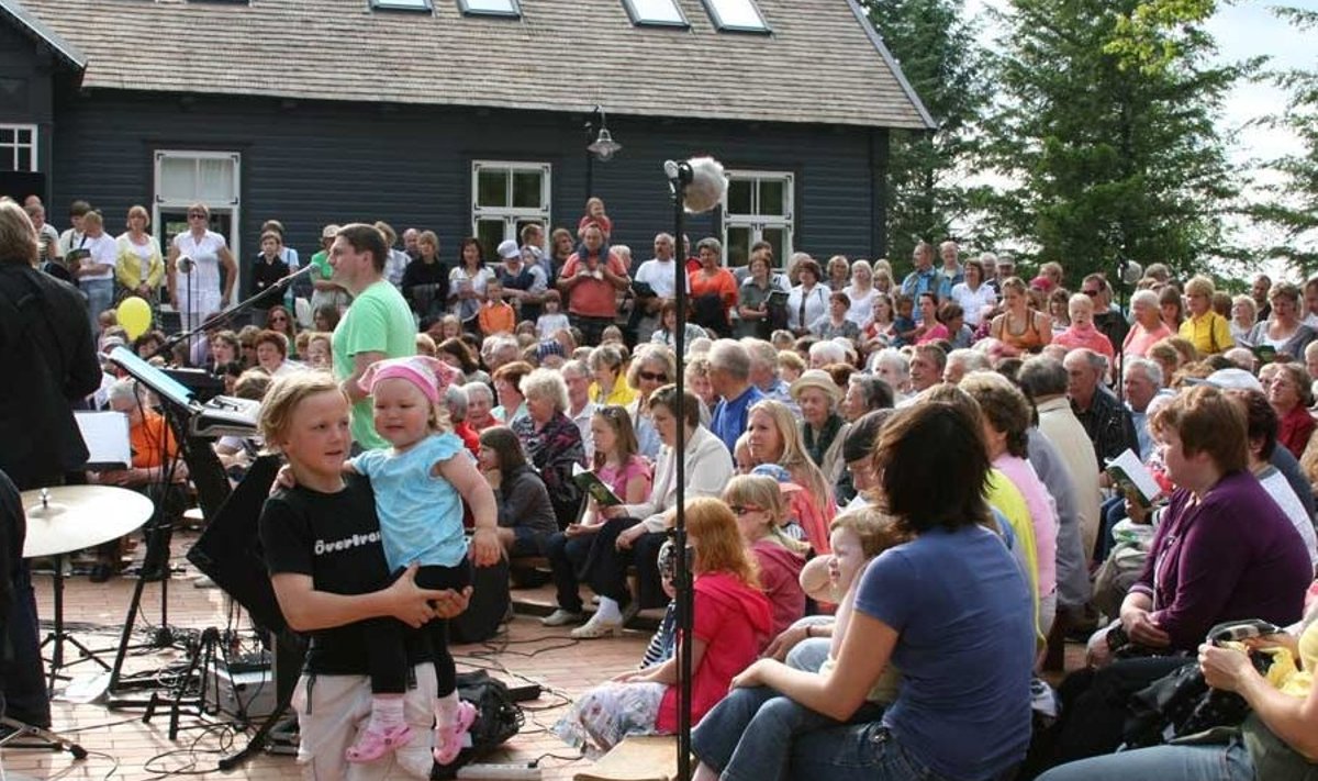 Saate "Lauluga maale" lindistamine Avinurmes.