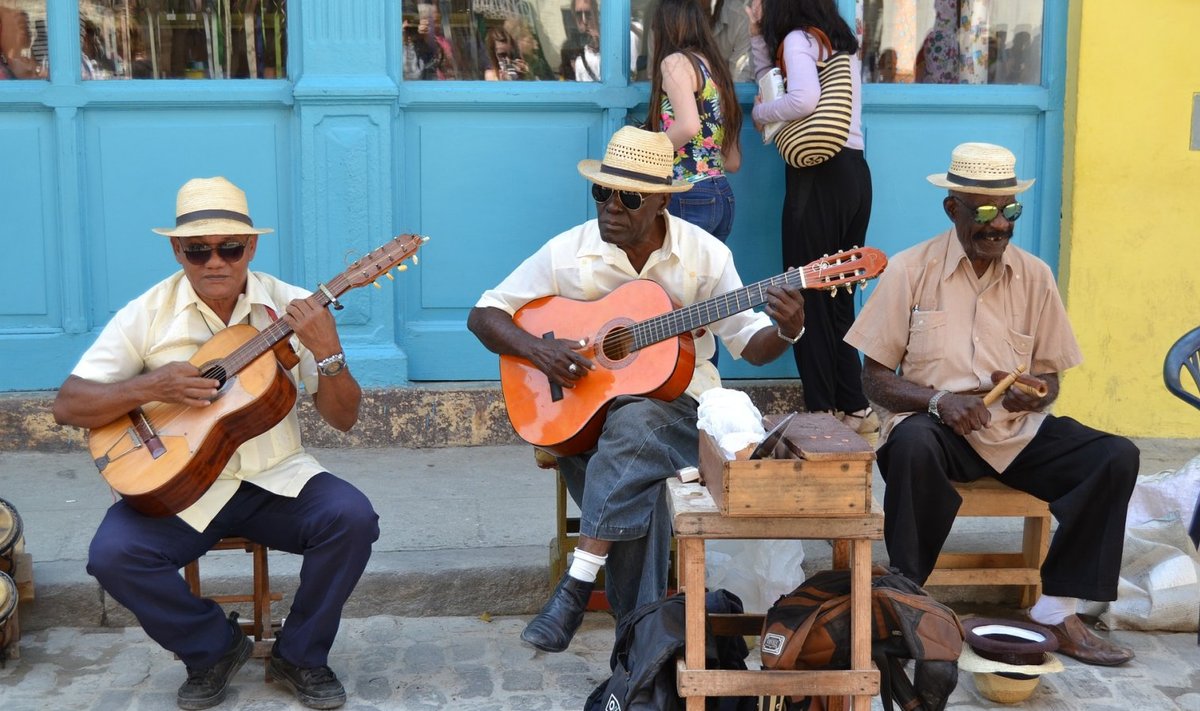 Tänavamuusikud Havannas