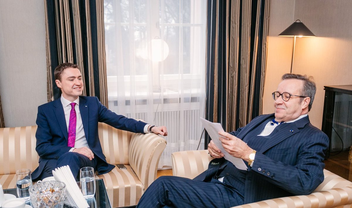 Toomas Hendrik Ilves ja Taavi Rõivas Kadriorus