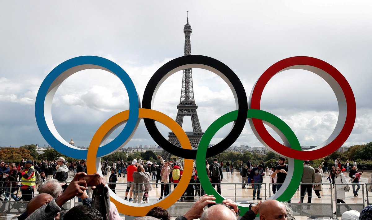 Olümpiarõngad Pariisis. 2024. aastal peetakse just seal suveolümpiamängud
