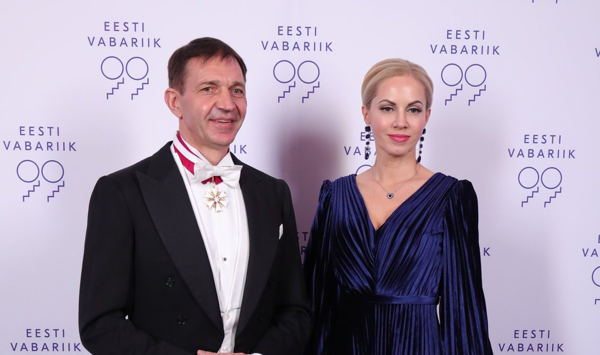 Eesti Olümpiakomitee president Urmas Sõõrumaa ja proua Kätlin Maran