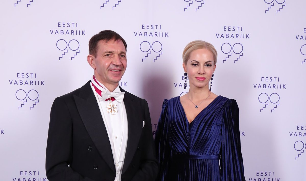 Eesti Olümpiakomitee president Urmas Sõõrumaa ja proua Kätlin Maran