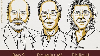 Kolm majandusteadlast pälvisid Nobeli preemia pankade ja finantskriiside uurimise eest
