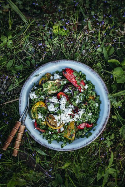Grillsalat fetaga