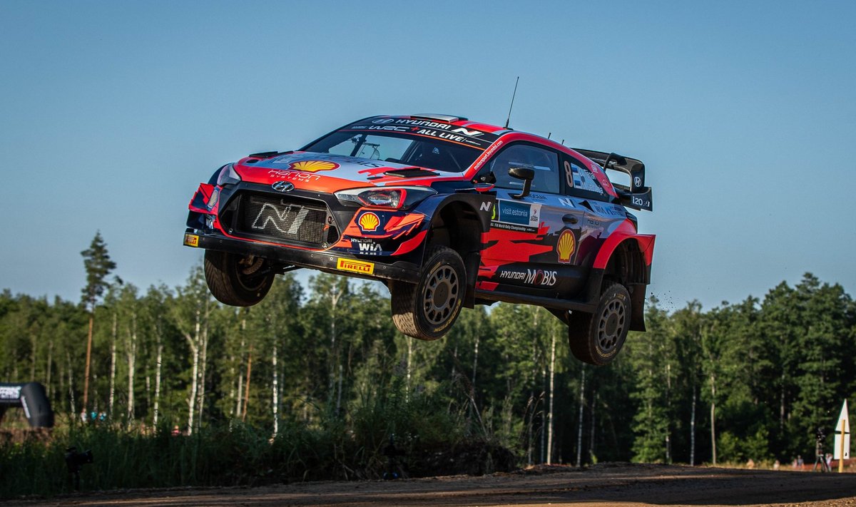 Ott Tänak ja Martin Järveoja 2021. aasta Rally Estonial.