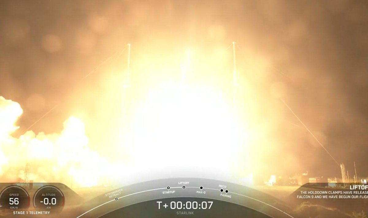 Falcon 9 start