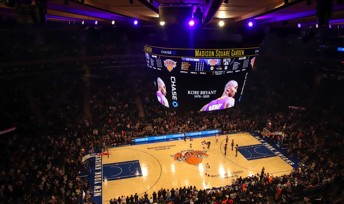 Madison Square Gardeni lagi oli Kobe Bryanti endise meeskonna LA Lakersi värvides.
