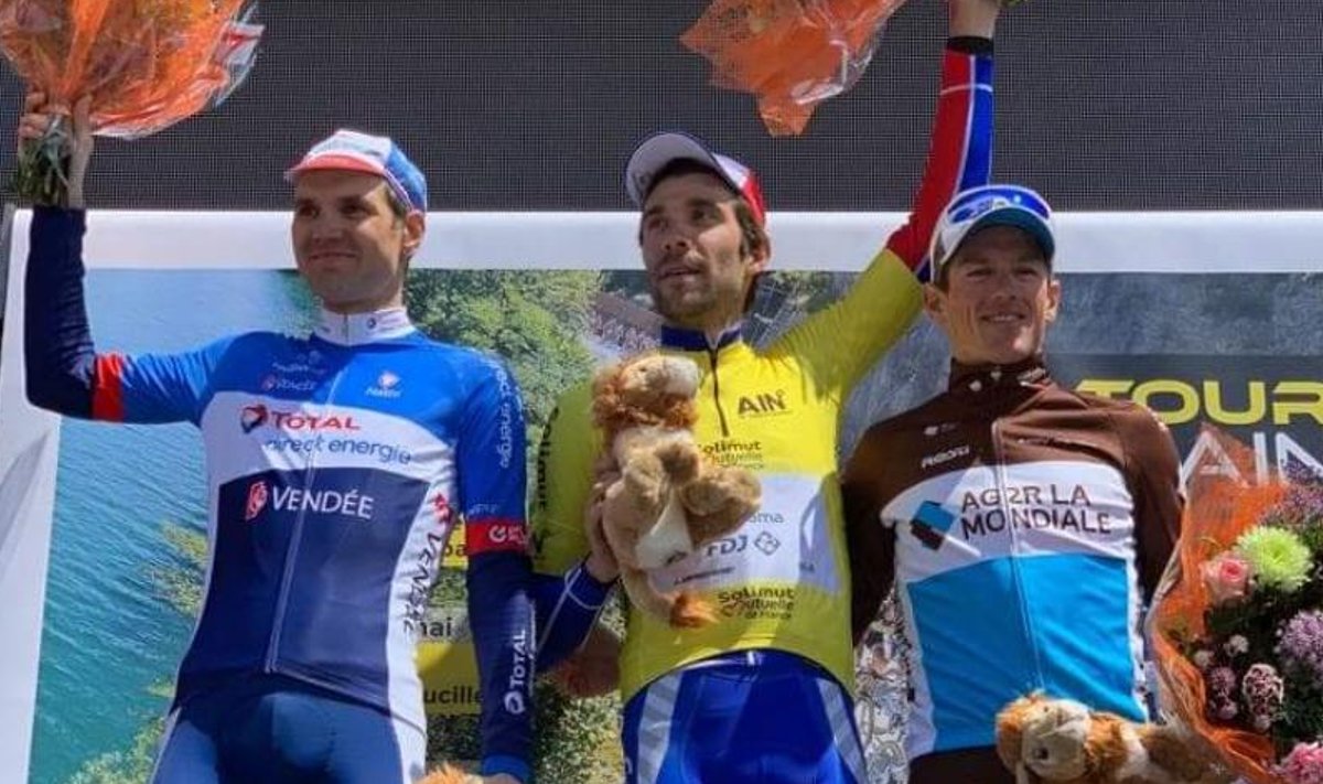 Rein Taaramäe (vasakul) Tour de l'Aini poodiumil