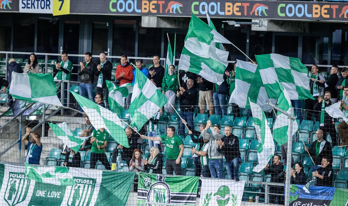 FC Flora fännid said omade võidu üle rõõmustada.