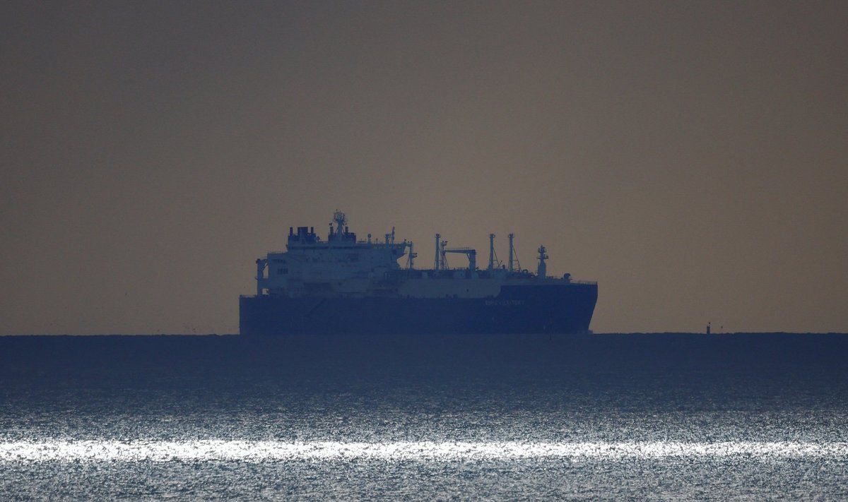 FOTOL: Küprose lipu all seilav LNG tanker Boris Vilkitsky Prantsusmaa ranniku lähedal.