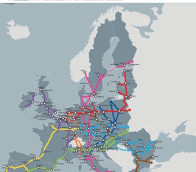 Kaubaveokoridorid Euroopa Komisjoni plaanides. https://mir-initiative.com