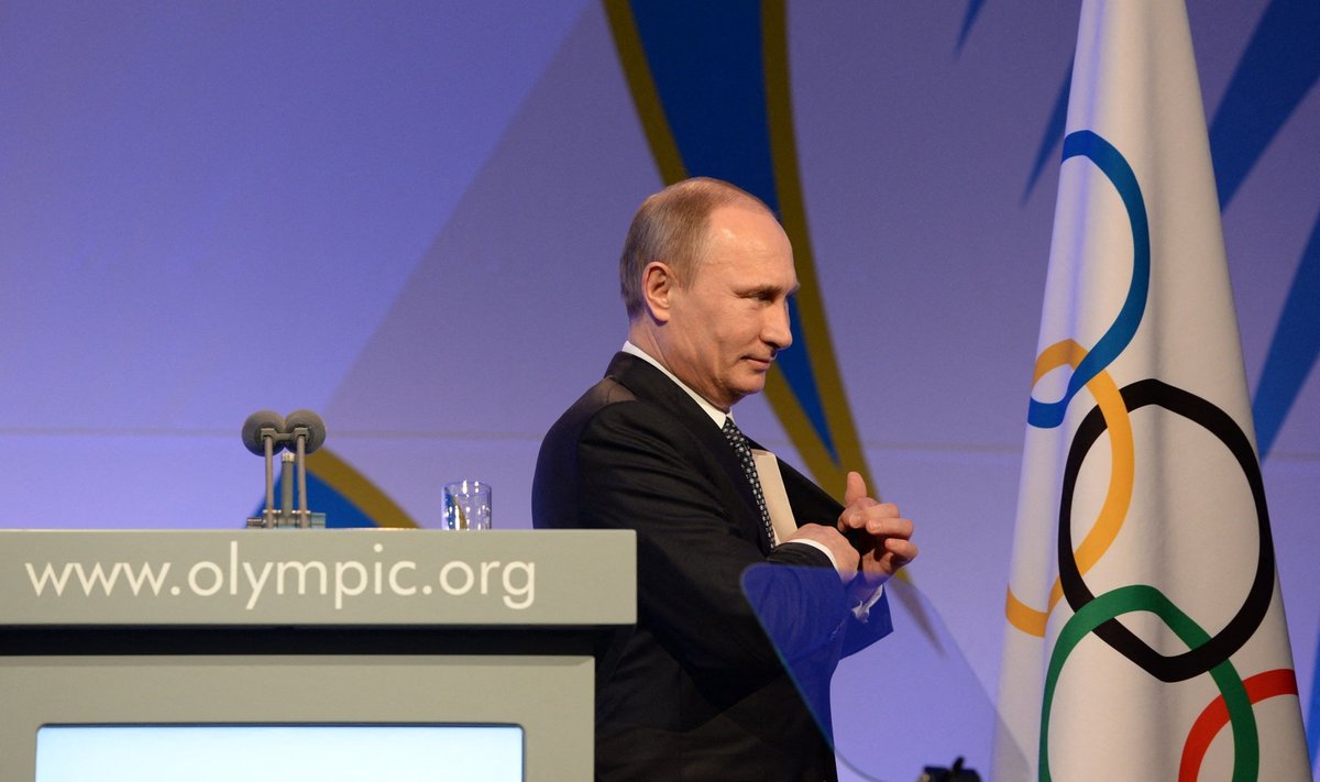 Vladimir Putin 6. veebruaril Sotši olümpia gala-õhtusöögil mõni nädal enne Krimmi annekteerimist