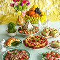 Värvilised toidud lihavõttepühade lauale