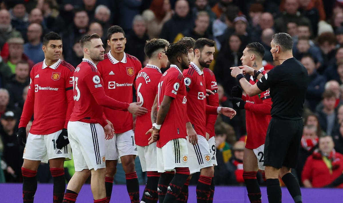 Manchester Unitedi mängijad.