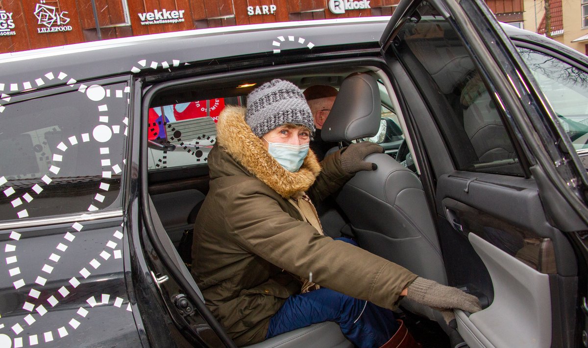 Maie Jürgenfeldt on nõudluspõhise transpordi teenusega väga rahul.