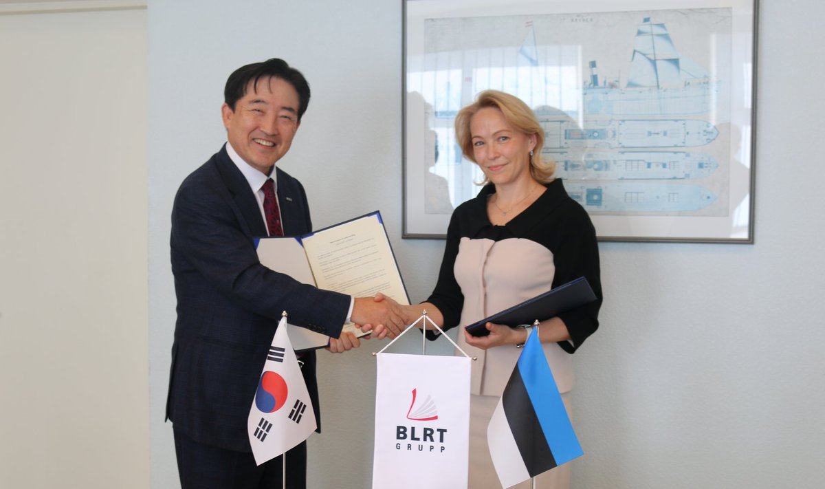 BLRT Grupi ja Lõuna-Korea ettevõtte Panasia lepingu allkirjastamine. 