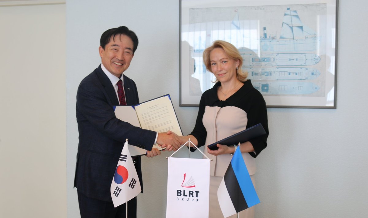 BLRT Grupi ja Lõuna-Korea ettevõtte Panasia lepingu allkirjastamine.
