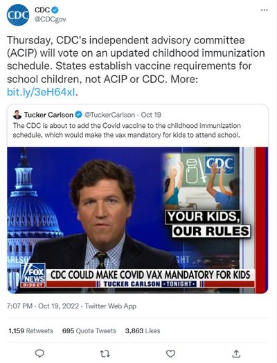 USA konservatiivse saatejuhi väited lükkas CDC juba Twitteris ümber