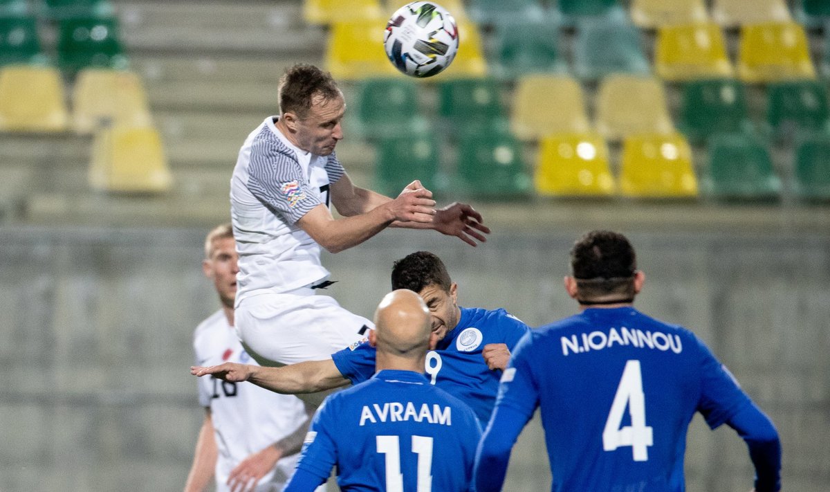 Jalgpall, Eesti vs Küpros