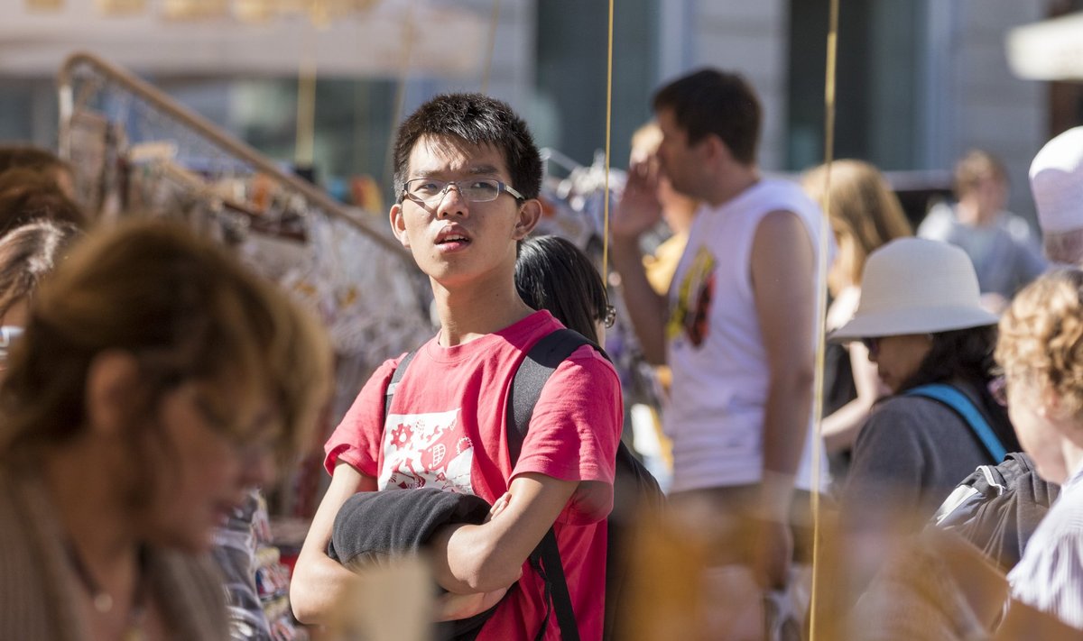 Hiina ja jaapani turistid