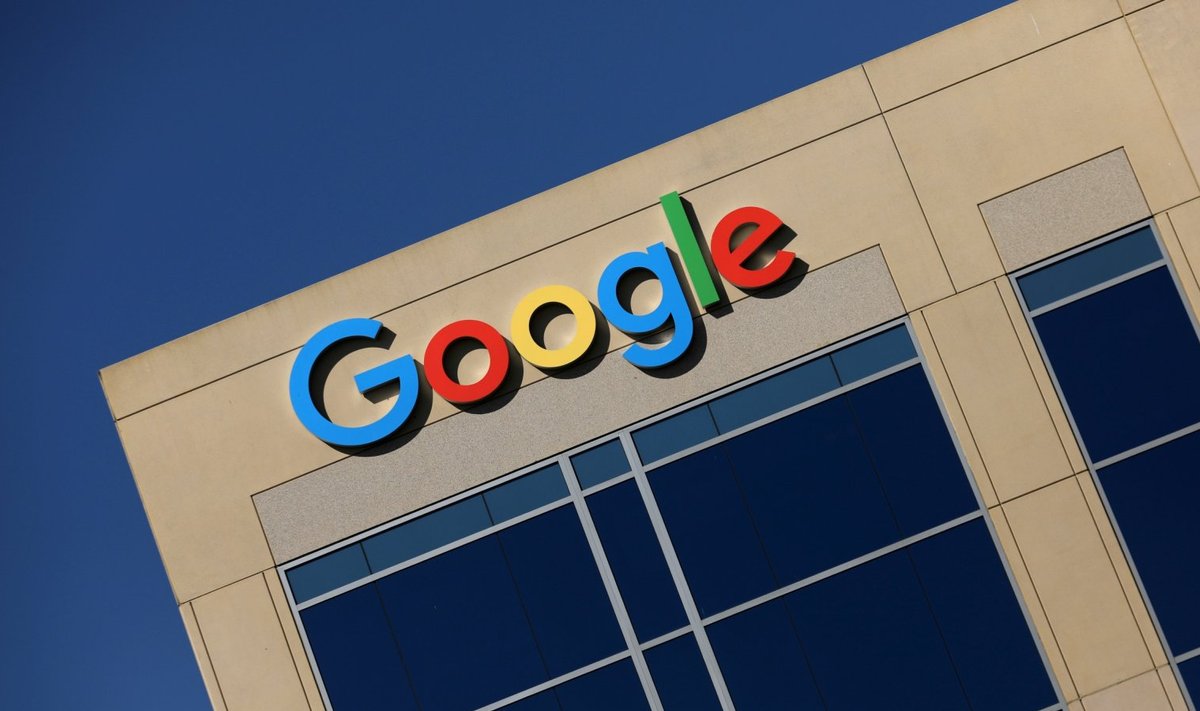 Google`i logo Californias Irvine`is. 
