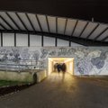 ФОТО |  Пешеходный туннель между станцией Юлемисте и торговым центром Т1 получил новый облик