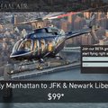 New Yorgis saab helikopterit mõistliku tasu eest luksustaksona kasutada