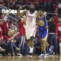 NBA play-off: Harden seljatas Warriorsi, Oklahoma näitas ründejõudu