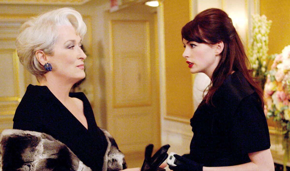 Meryl Streep ja Anne Hathaway filmis "Saatan kannab Pradat"