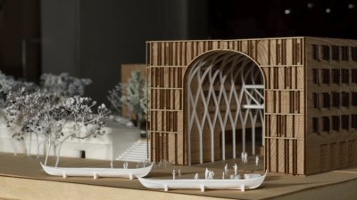 Keskkonnamaja arhitektuurikonkursi võitnud arhitektuuribüroo Kavakava OÜ ideekavand „Kilomeeter”