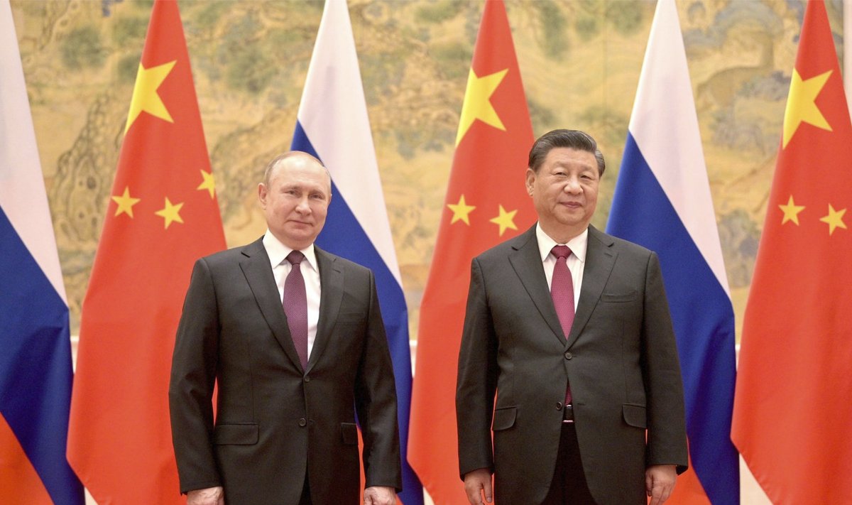 Vladimir Putin ja Xi Jinping 4. veebruari tippkohtumisel