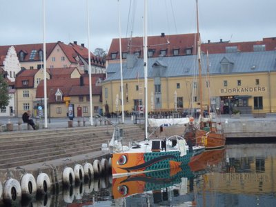 Visby sügisene tühi külalissadam - siin on paljud ümbermaailmareisijad Eestist esimese peatuse teinud.