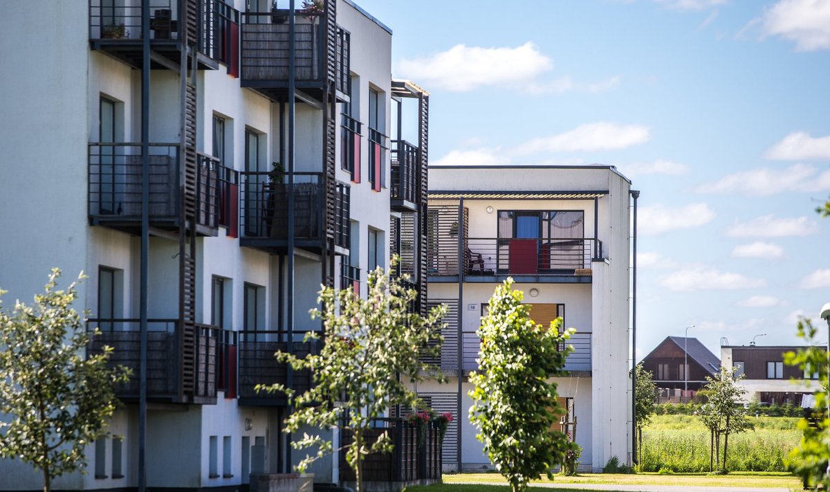 Peetri küla majad. Pilt on illustratiivne