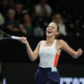 FOTOD | Tallinn Openil raske võidu saanud Ukraina tennisetipp Kostjuk kiitis väljakut ja valgustust
