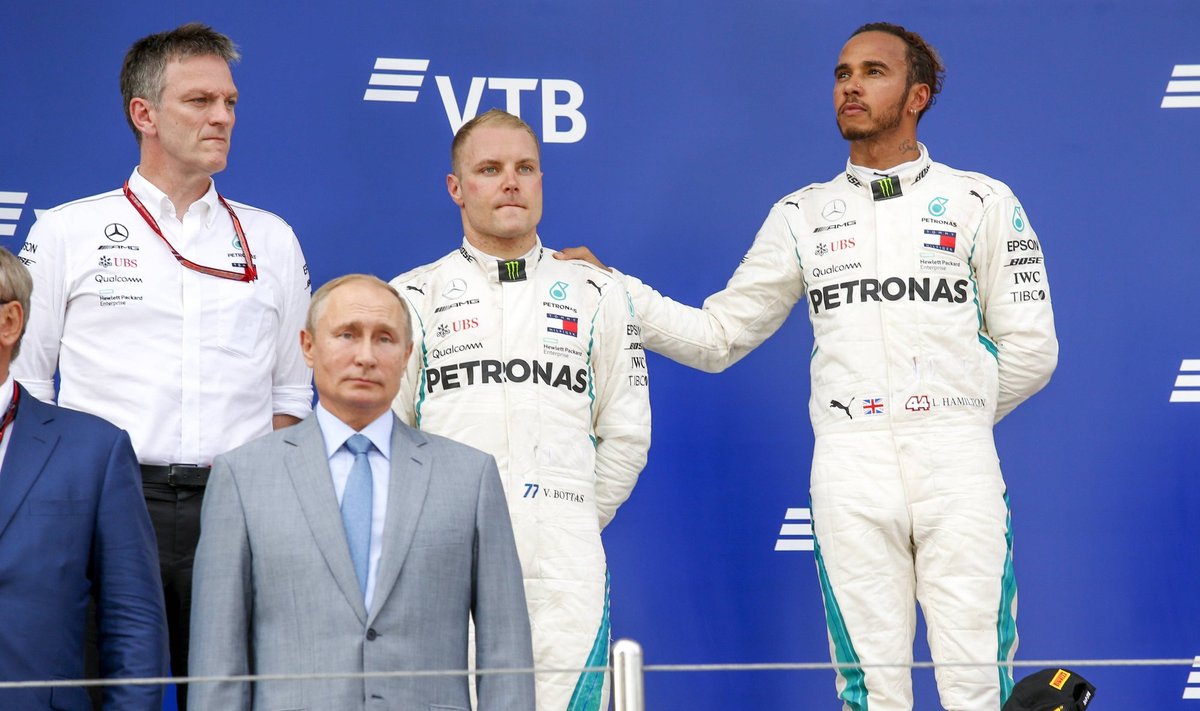 Vladimir Putin enam Venemaa F1 GP poodiumitseremoonial käia ei saa.