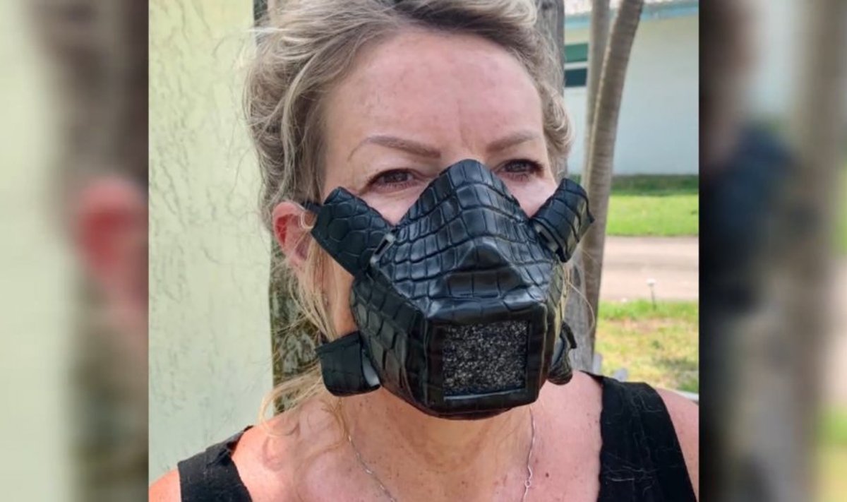 Krokodillinahast mask