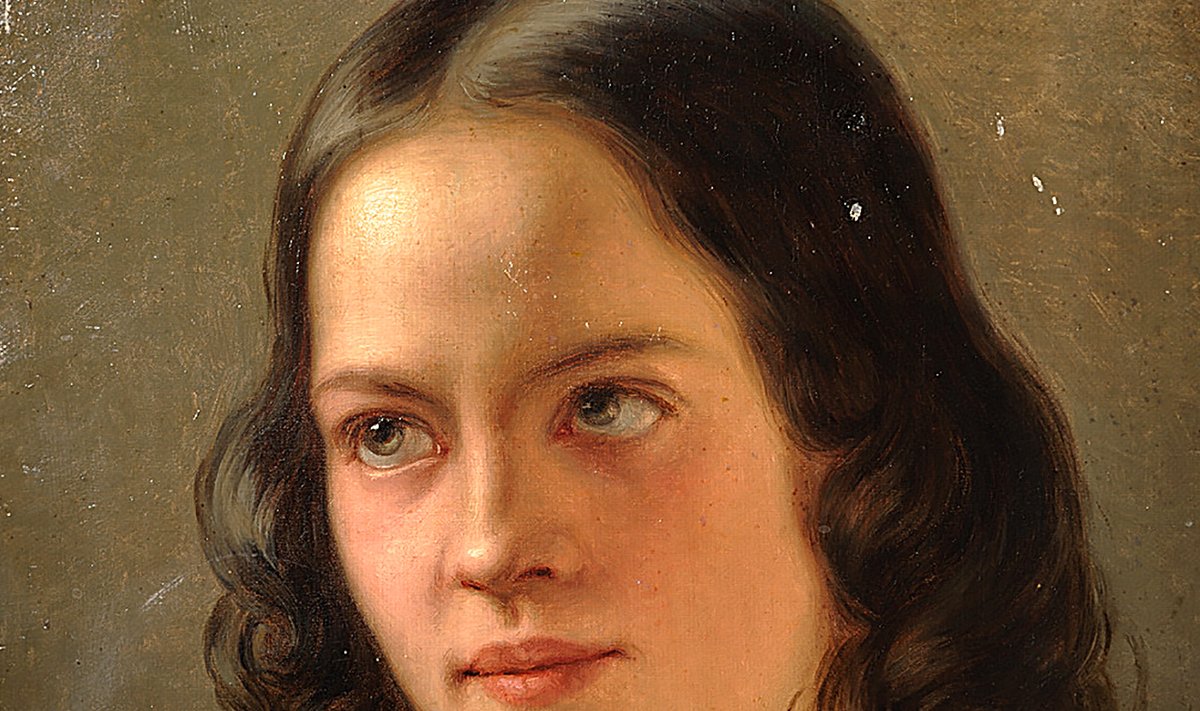 Julie Hagen-Schwarz, “Autoportree” (1855), õli lõuendil, Tartu Kunstimuuseum.