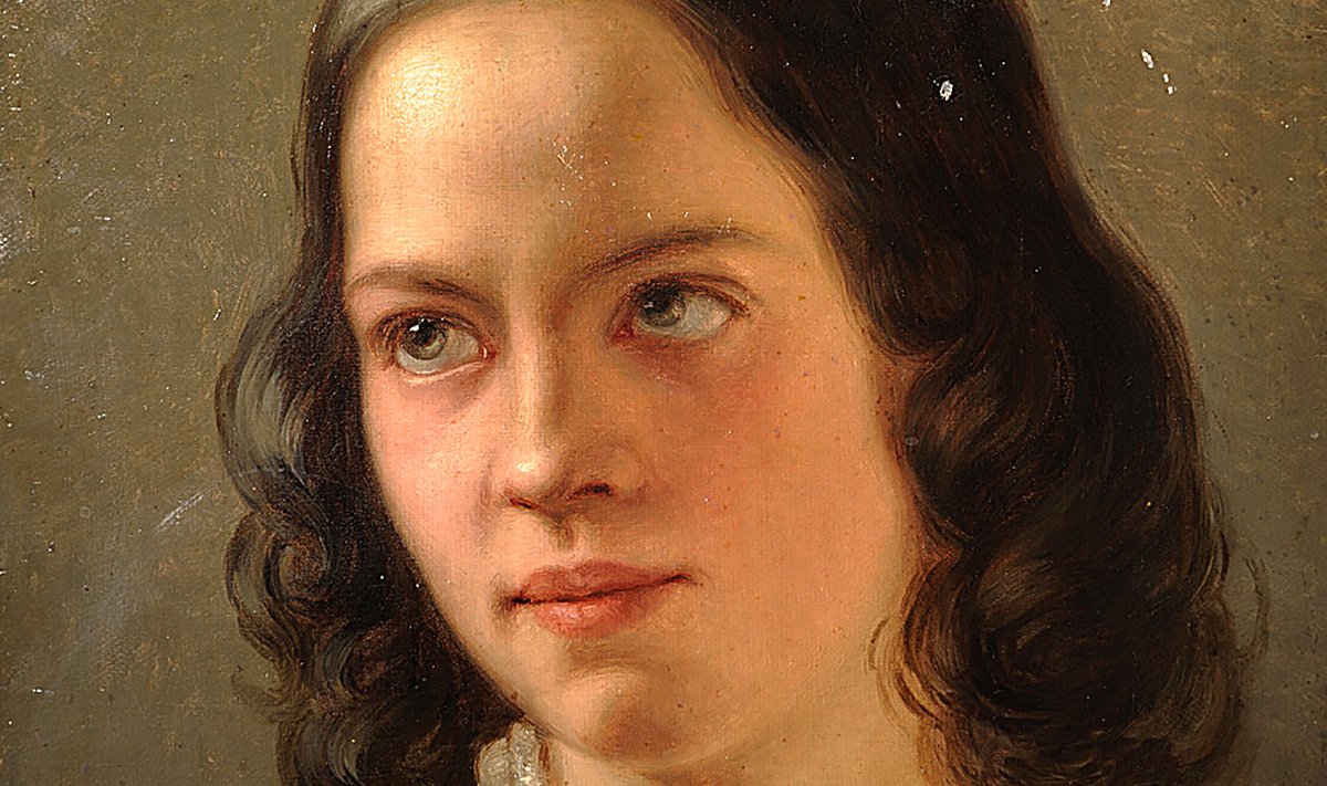 Julie Hagen-Schwarz, “Autoportree” (1855), õli lõuendil, Tartu Kunstimuuseum.