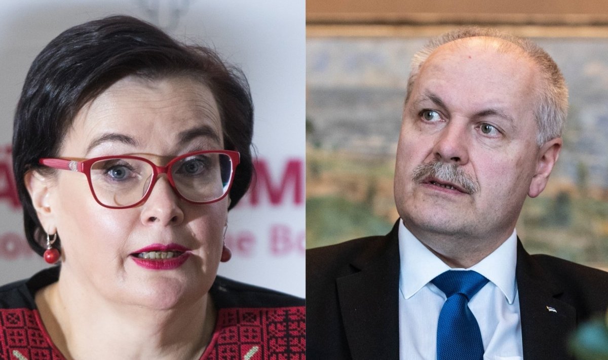 Katri Raik (Sotsid) ja Henn Põlluaas (EKRE)