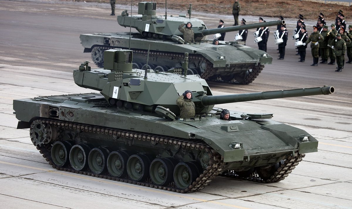 Tankid Armata 2016 paraadiks valmistumas
